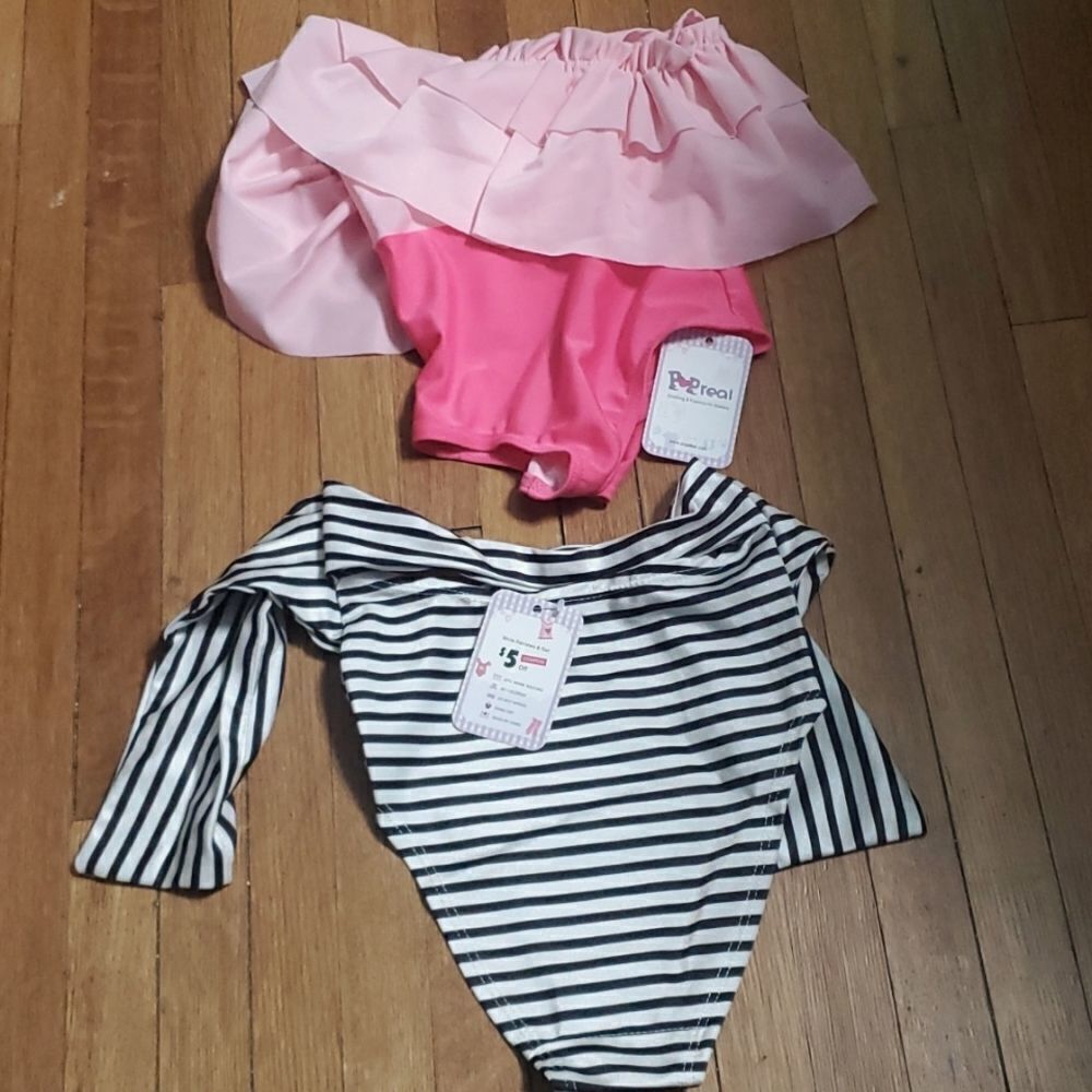 Set of 2 Swimsuits for Baby by Popreal NWT